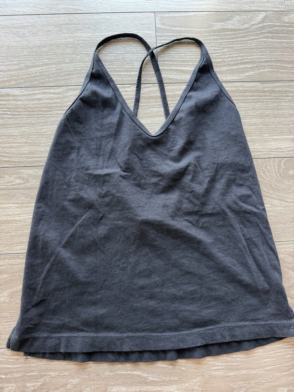 Etica Black Strappy V-Neck Camisole